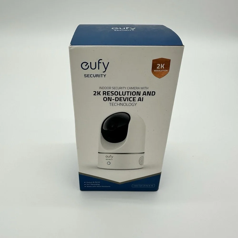 Eufy Security Indoor Cam 2K Pan & Tilt Smart Home Camera‎ White T8410X